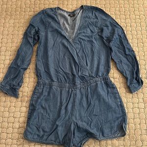Loft denim romper
